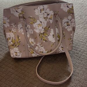 Cato Beige Floral Tote Bag